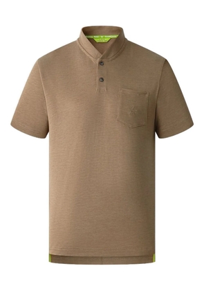 Shanghai Tang logo-embroidered pocket T-shirt - Neutrals