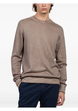 Fradi crew-neck sweater - Neutrals