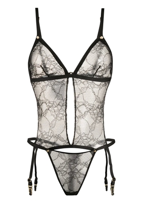 Maison Close Jeux Magnétqiues thong bodysuit - Black