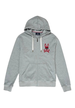 Psycho Bunny Mischief Sowerby zip bunny hoodie - Grey