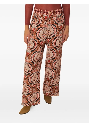 FARM Rio Pineapple Jewelry-print trousers - Red