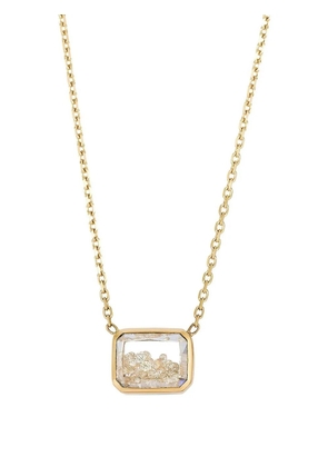 Moritz Glik 18K yellow gold Esmerelda diamond and sapphire necklace