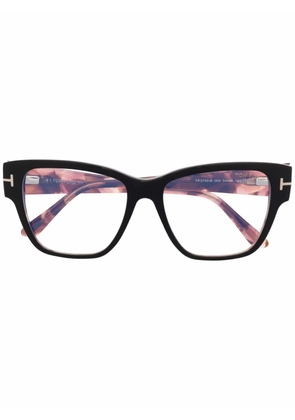 TOM FORD Eyewear tortoise square-frame glasses - Black