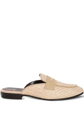 Bougeotte raffia mules - Neutrals