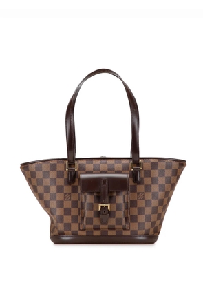 Louis Vuitton Pre-Owned 2005 Damier Ebene Manosque PM shoulder bag - Brown