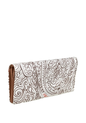 Etro Pre-Owned paisley-motif wallet - White