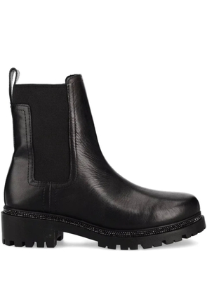 DKNY leather chelsea boots - Black