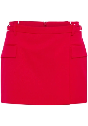 Dion Lee cut-out wrap miniskirt - Red