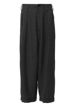 Yohji Yamamoto Pleated wide-leg trousers - Grey