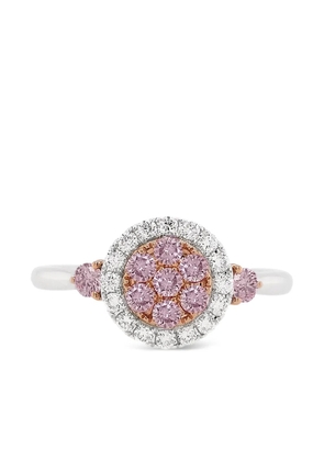 HYT Jewelry 18K white gold diamond engagement ring - Silver