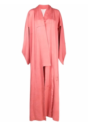 A.N.G.E.L.O. Vintage Cult 1970s floral-embroidered kaftan coat - Pink