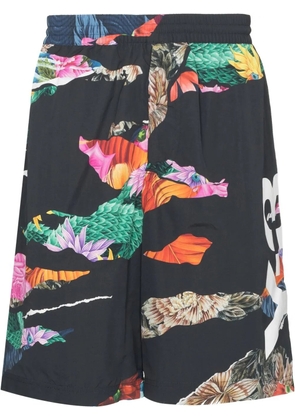 Y-3 floral-print swim shorts - Black