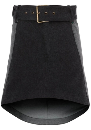 JW Anderson panelled mini denim skirt - Grey