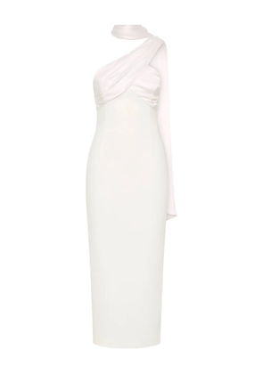 Rebecca Vallance satin-draped halter neck dress - Neutrals