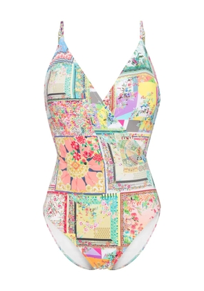 Johnny Was fleur swimsuit - Neutrals