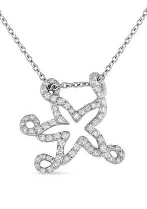 Christian Dior Pre-Owned 18K white gold Starfish diamonds necklace