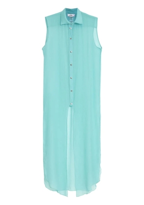 Amir Slama silk beach dress - Blue