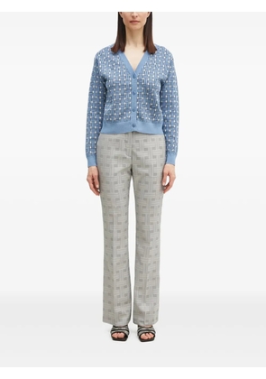 Kenzo Weave flared trousers - Grey