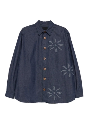 Labrum London Olokun Flower denim shirt - Blue