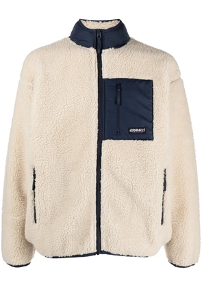 Gramicci logo-patch fleece jacket - Neutrals