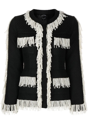 Huishan Zhang Cecil tweed jacket - Black