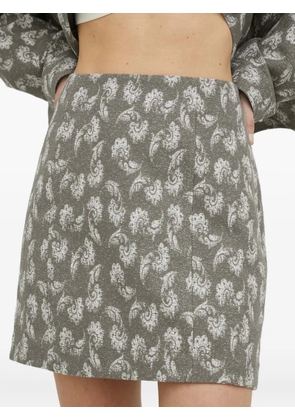 SAMSOE SAMSOE printed mini skirt - Grey