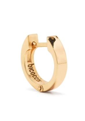 Emanuele Bicocchi logo engraved hoop earring - Gold