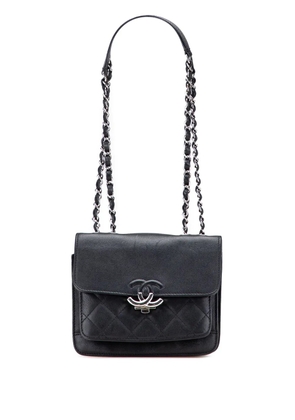 CHANEL Pre-Owned 2018 Small Quilted Goatskin CC Box Flap shoulder bag - Black