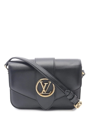 Louis Vuitton Pre-Owned 2020 Calfskin LV Pont 9 Soft MM crossbody bag - Black