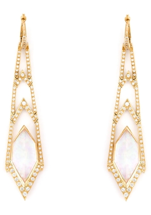 Stephen Webster Crystal Haze long diamond earrings - Metallic