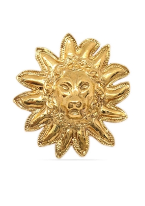 CHANEL Pre-Owned 1990-2000s Lion Sun brooch - Gold