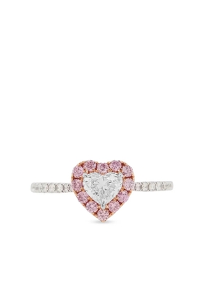 HYT Jewelry 18kt white gold diamond ring - Pink