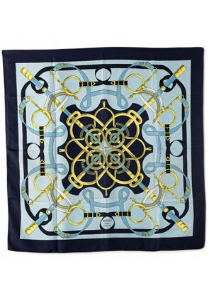 Hermès Pre-Owned 1990-2010 Eperon D'Or Silk Scarf scarves - Blue