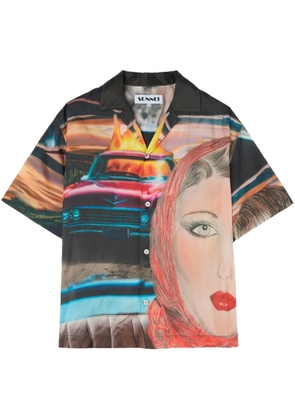 Sunnei Annemarie-print shirt - Black