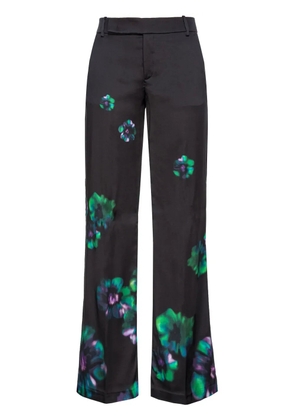 PINKO Poitiers floral-print trousers - Black