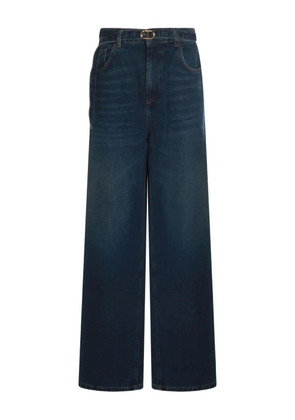 TWINSET wide-leg cotton jeans - Blue