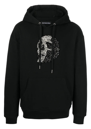 God's Masterful Children crystal-skull drawstring hoodie - Black