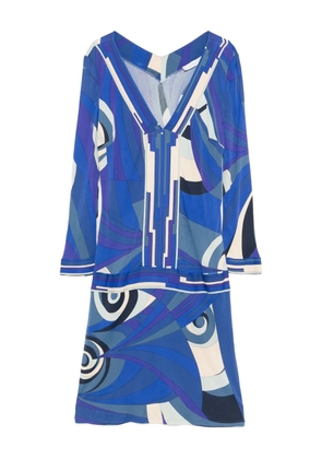PUCCI Pre-Owned 2000s geometric-print dress - Blue