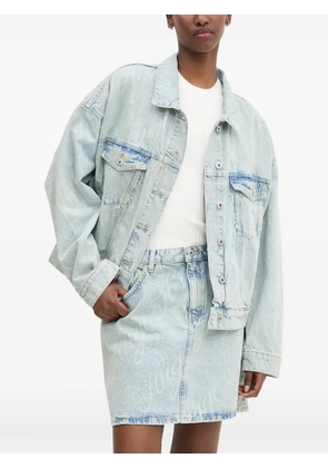 HUGO Lou acid-wash denim jacket - Blue