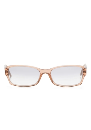 Bvlgari Pre-Owned rectangle-frame sunglasses - Neutrals