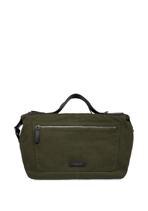 The Bridge logo-patch tote bag - Green