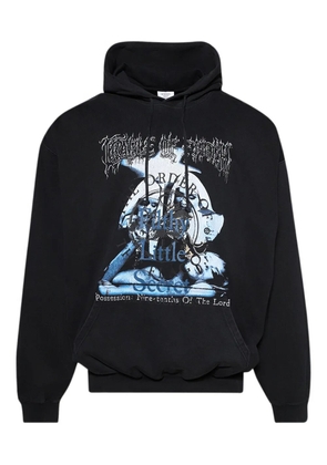 VETEMENTS graphic-print hoodie - Black