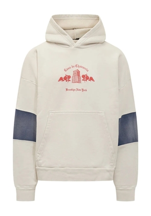 Willy Chavarria Casa de Chavarria panelled hoodie - Neutrals