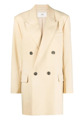 AMI Paris double-breasted blazer - Yellow