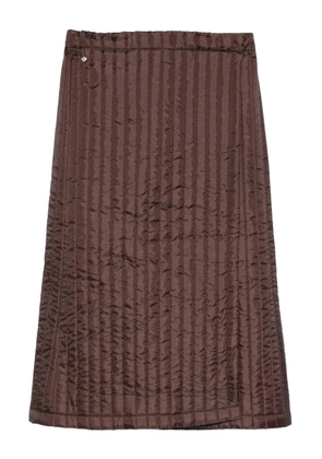 Bless Nº08 Monpe midi skirt - Brown