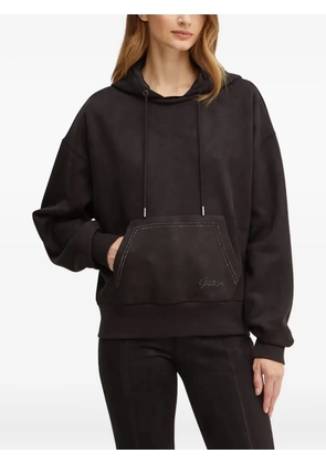 GUESS USA pocket logo hoodie - Black