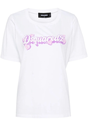 DSQUARED2 logo-print cotton T-shirt - White