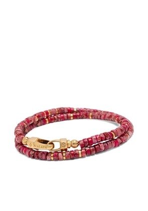 Nialaya Jewelry Howlite Heishi Wrap bracelet - Red