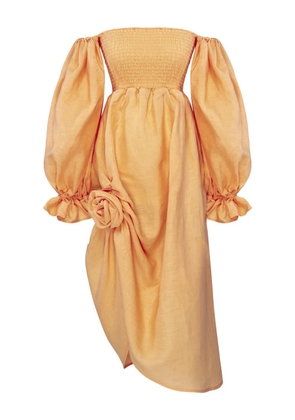 Sleeper Atlanta off-the-shoulder smocked dress - Orange