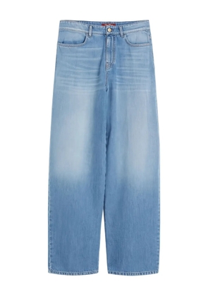 Max Mara leather-patch jeans - Blue